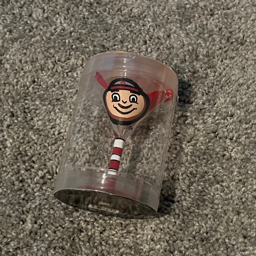 NCAA Ohio State Buckeyes Martini Glass Ornament - FAN-Tastic by Alice Art